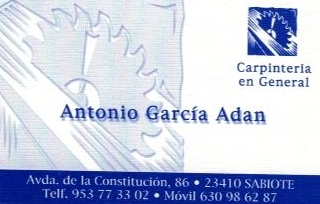Carpintería Antonio García Adán